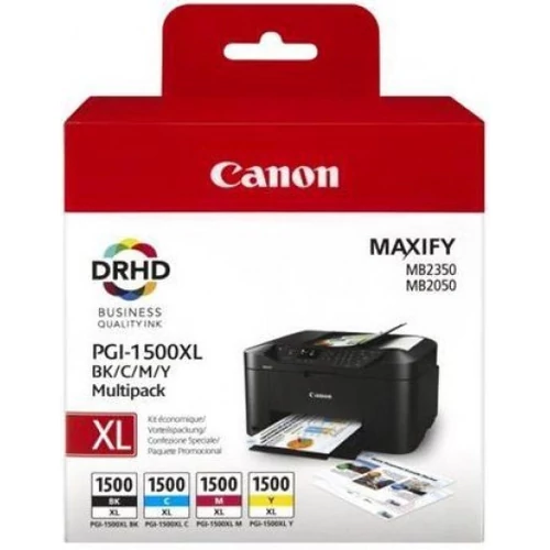 PGI-1500XLKIT Tintapatron multipack Maxify MB2350 nyomtatóhoz, CANON, b+c+m+y, 34ml+3*12ml