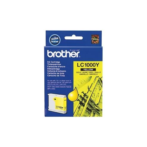Brother tintapatron LC1000Y (lejárt szavatosságú termék)