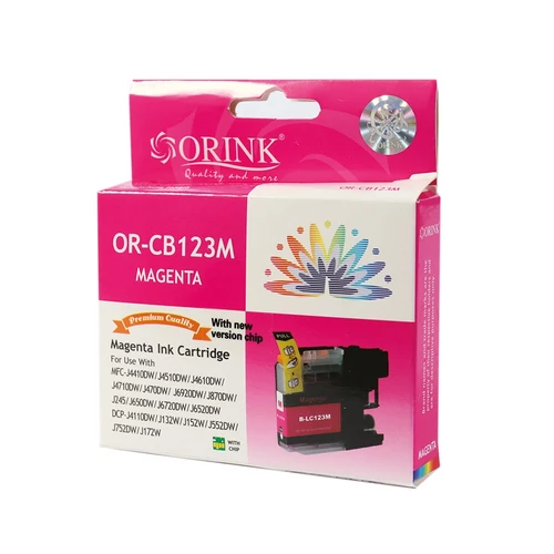 Brother LC123 tintapatron magenta ORINK (utángyártott)