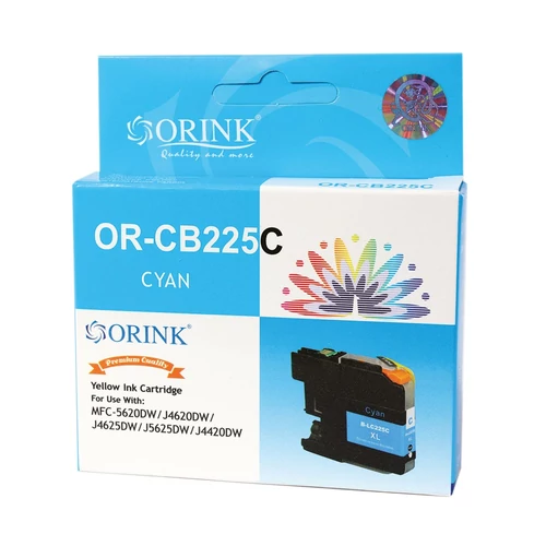 Brother LC225XL tintapatron cyan ORINK (utángyártott)
