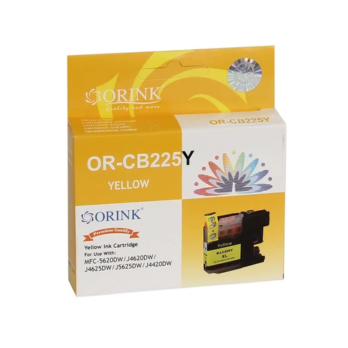 Brother LC225XL tintapatron yellow ORINK (utángyártott)