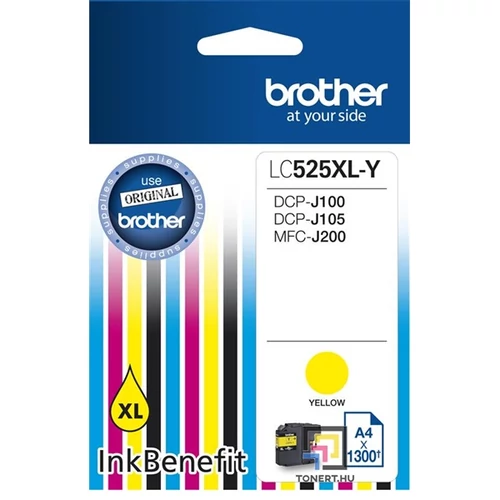 Brother LC525XLY sárga tintapatron