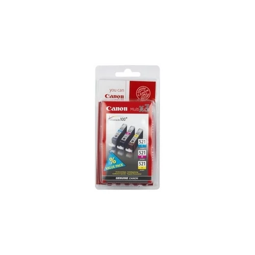 CLI-521KIT Tintapatron multipack Pixma iP3600, 4600 nyomtatókhoz, CANON, c+m+y, 3*9ml