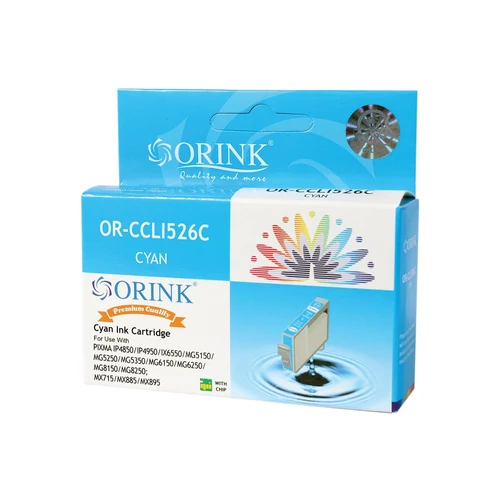 Canon CLI526 tintapatron cyan ORINK (utángyártott)