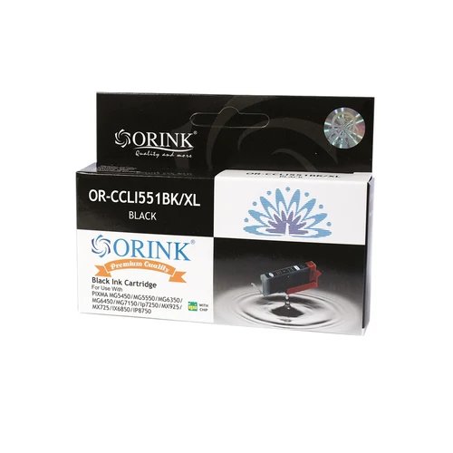 Canon CLI551XL tintapatron black ORINK (utángyártott)