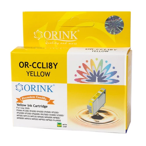 Canon CLI8 tintapatron yellow ORINK (utángyártott)