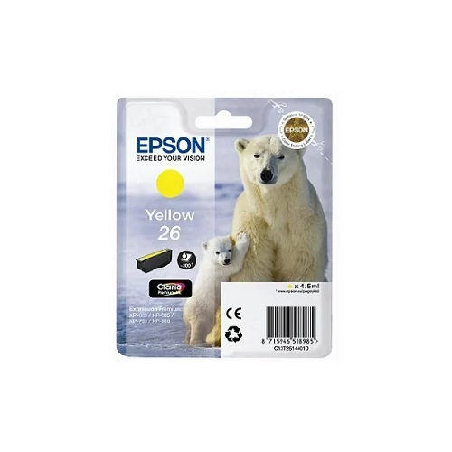 Epson tintapatron T26144010 yellow (26) (lejárt szavatosságú termék)