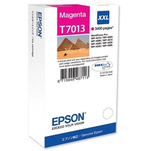 Epson tintapatron T7013 XXL magenta 3,4k (lejárt szavatosságú termék)