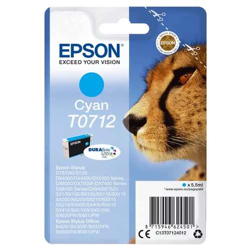 Epson tintapatron T071240 (0712) cyan