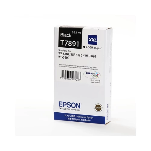 Epson tintapatron T7891 black, 4K