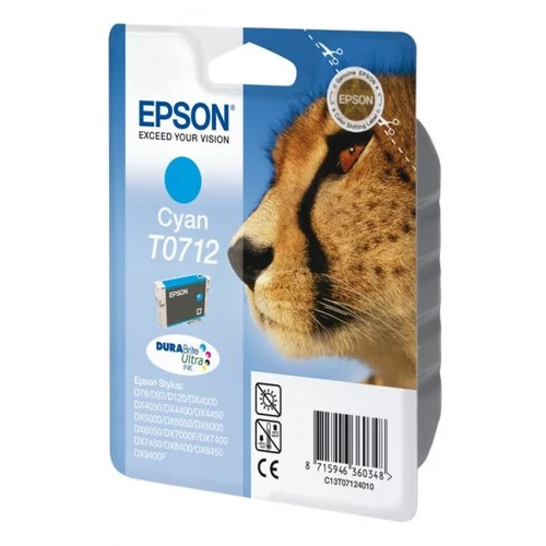 Epson tinta T071240 (0712) cyan (hamarosan lejáró szavatosság)