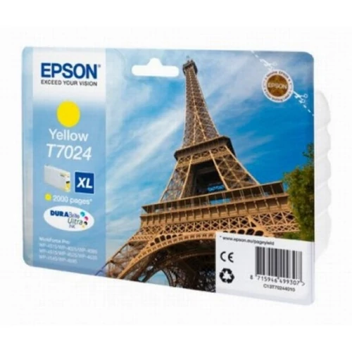 Epson tintapatron T7024 XL yellow 2k (lejárt szavatosságú)