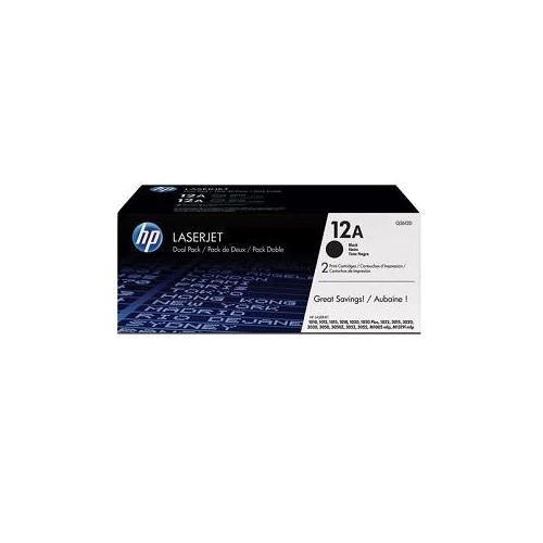 Hp toner Q2612AD (12A) dupla black 2x2k