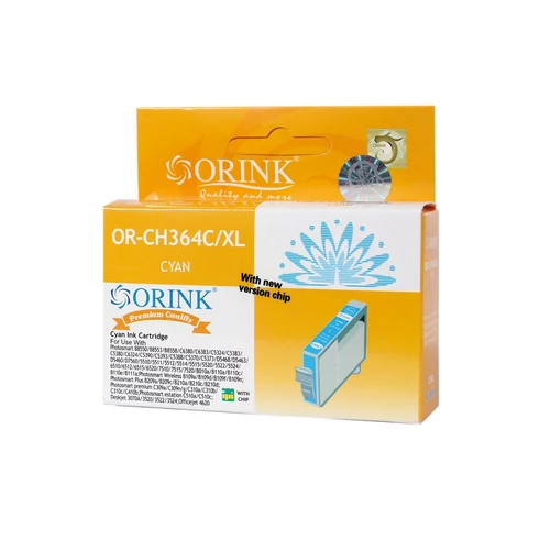 Hp 364XL/CB323EE tintapatron cyan ORINK (utángyártott)