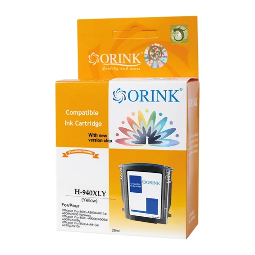 Hp 940XL/C4909AE tintapatron yellow ORINK (utángyártott)
