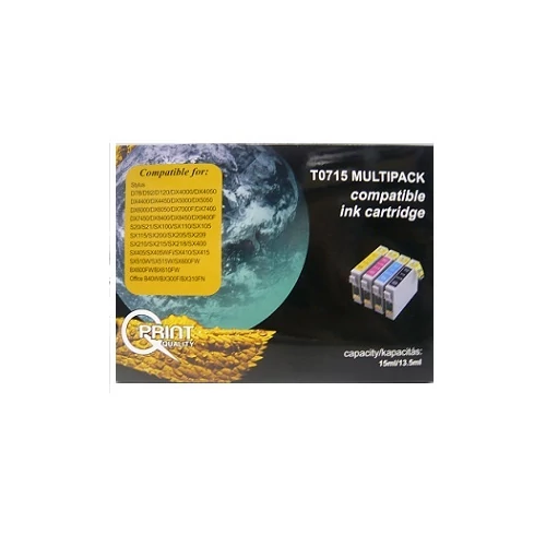 Q-Print tinta T0715 multipack (chipes)(891) (utángyártott)