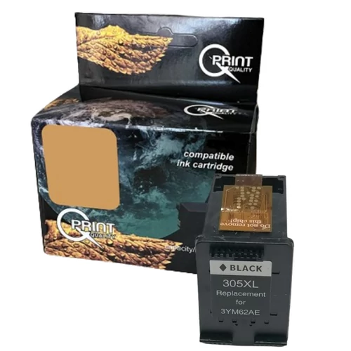 Q-Print tinta 3YM62AE (305XL) black (utángyártott)