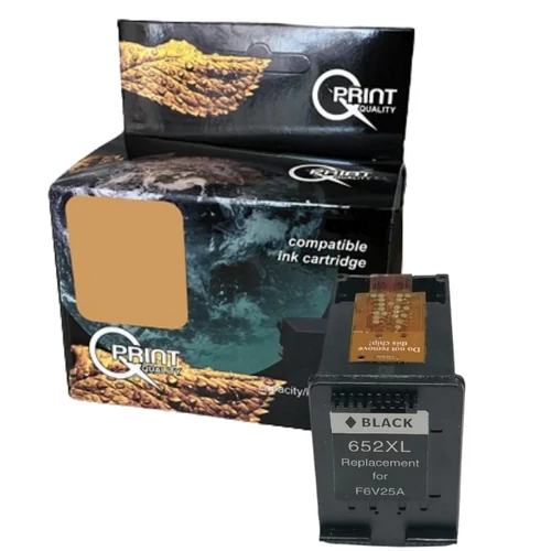 Q-Print tinta F6V25AE (652) black (utángyártott)